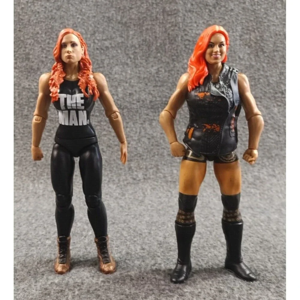 WWE Becky Lynch Wrestling Lot of 2 Battle Pack 55 & Series 103 The Man Figurines